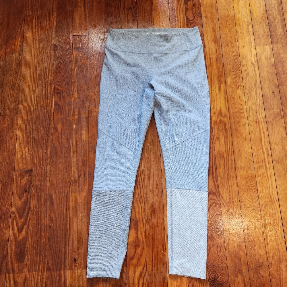 Outdoor Voices Blue Color Block Yoga Leggings
